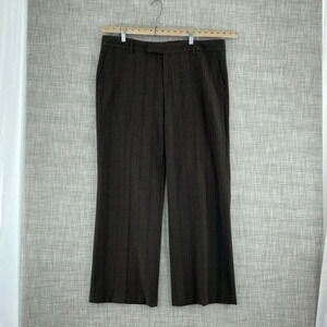 Eddie Bauer mercer fit plaid Pants Womens 18 brown 3225